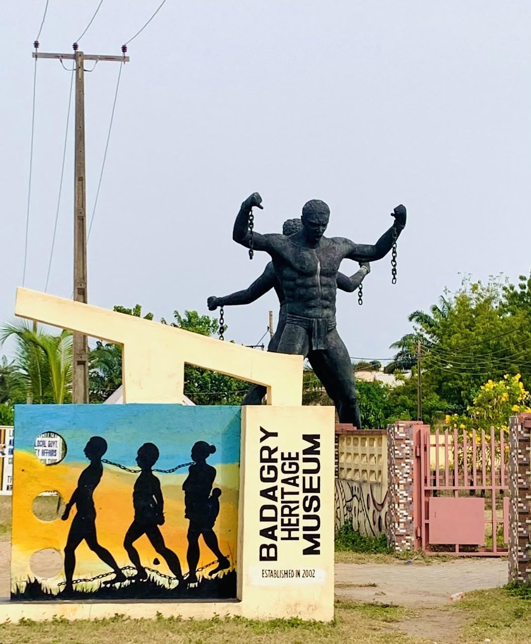 Badagry Heritage Museum entrance and liberation monument